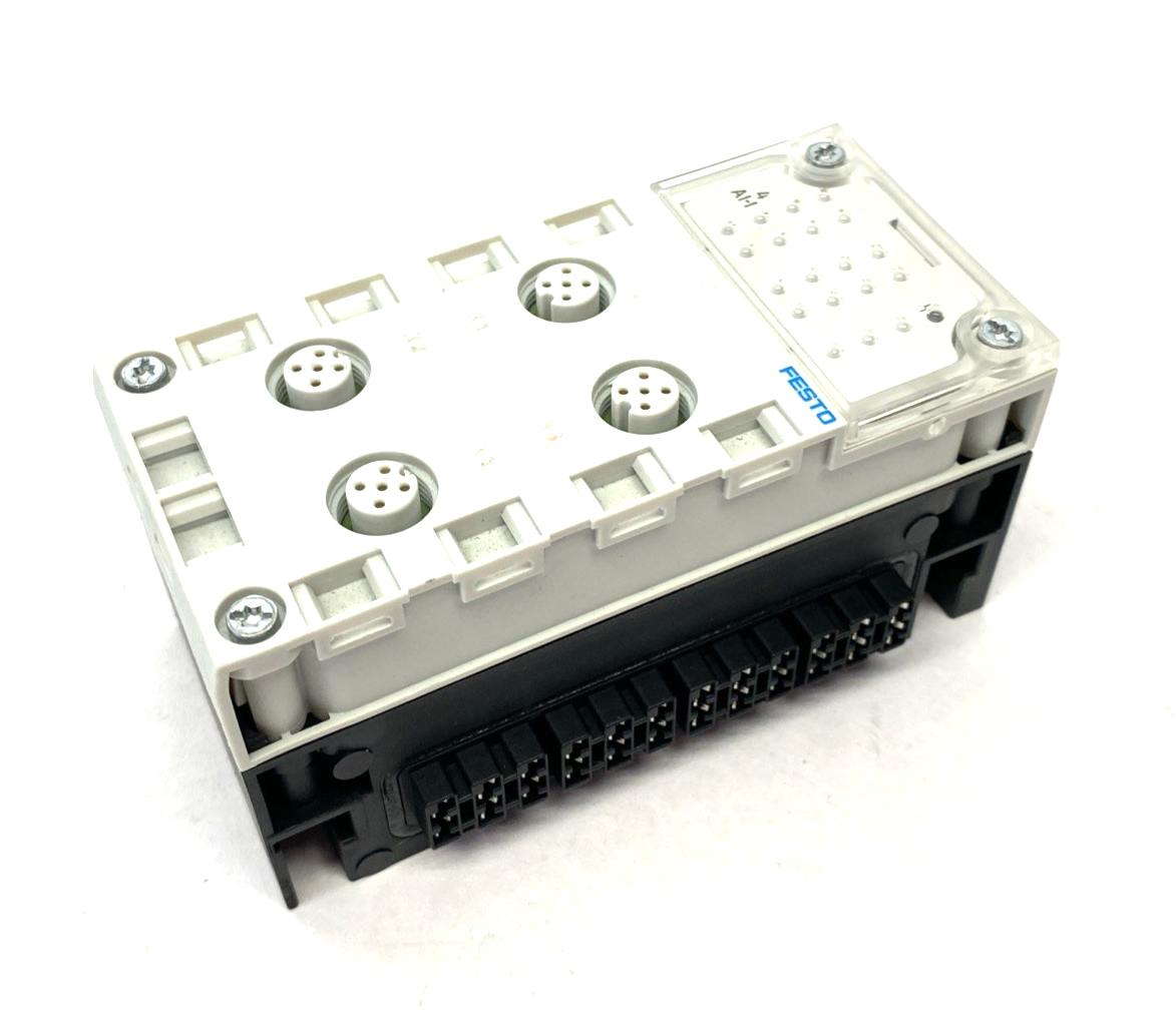Festo CPX-AB-4-M12X2-5POL Manifold Block 195704 w/ CPX-GE-EV Interlink Block - Maverick Industrial Sales