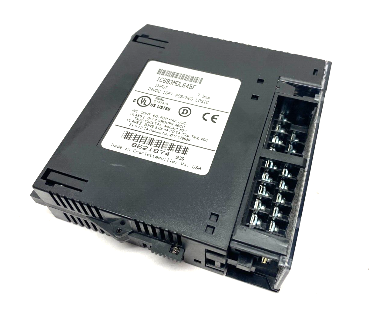IC693MDL645F | GE Fanuc 16-Point Pos/Neg Logic Input Module - Used - Maverick Industrial Sales