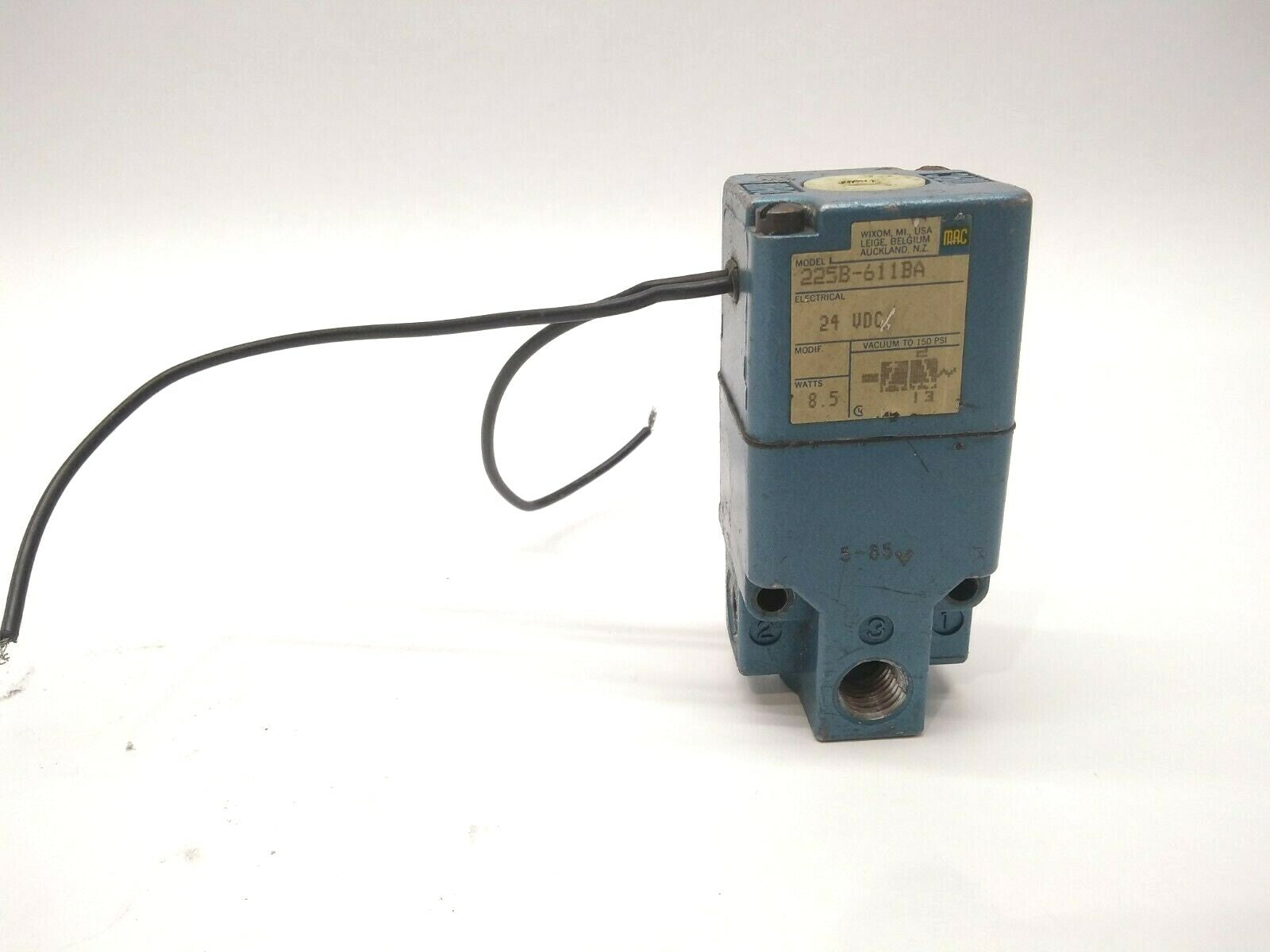 Mac Valves 225B-611BA Solenoid Valve - Used - Maverick Industrial Sales