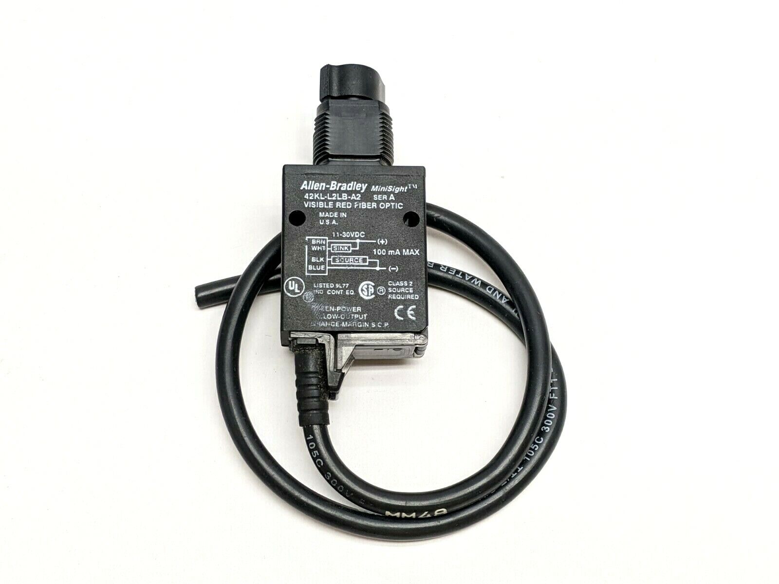 Allen Bradley 42KL-L2LB-A2 Photoelectric Sensor MiniSight Visible Red Fiber Opti - Used - Maverick Industrial Sales