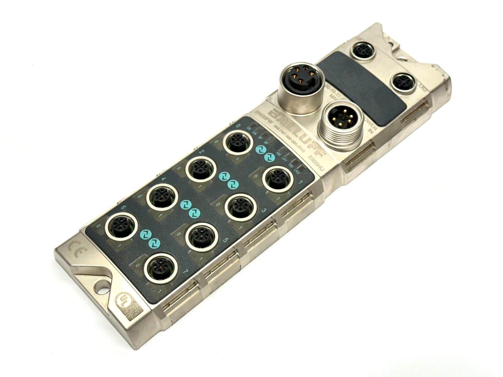 BNI00FW, BNI PNT-508-005-Z015 | Balluff BNI00FW Profinet Network IO Block BNI PNT-508-005-Z015 - Used - Maverick Industrial Sales