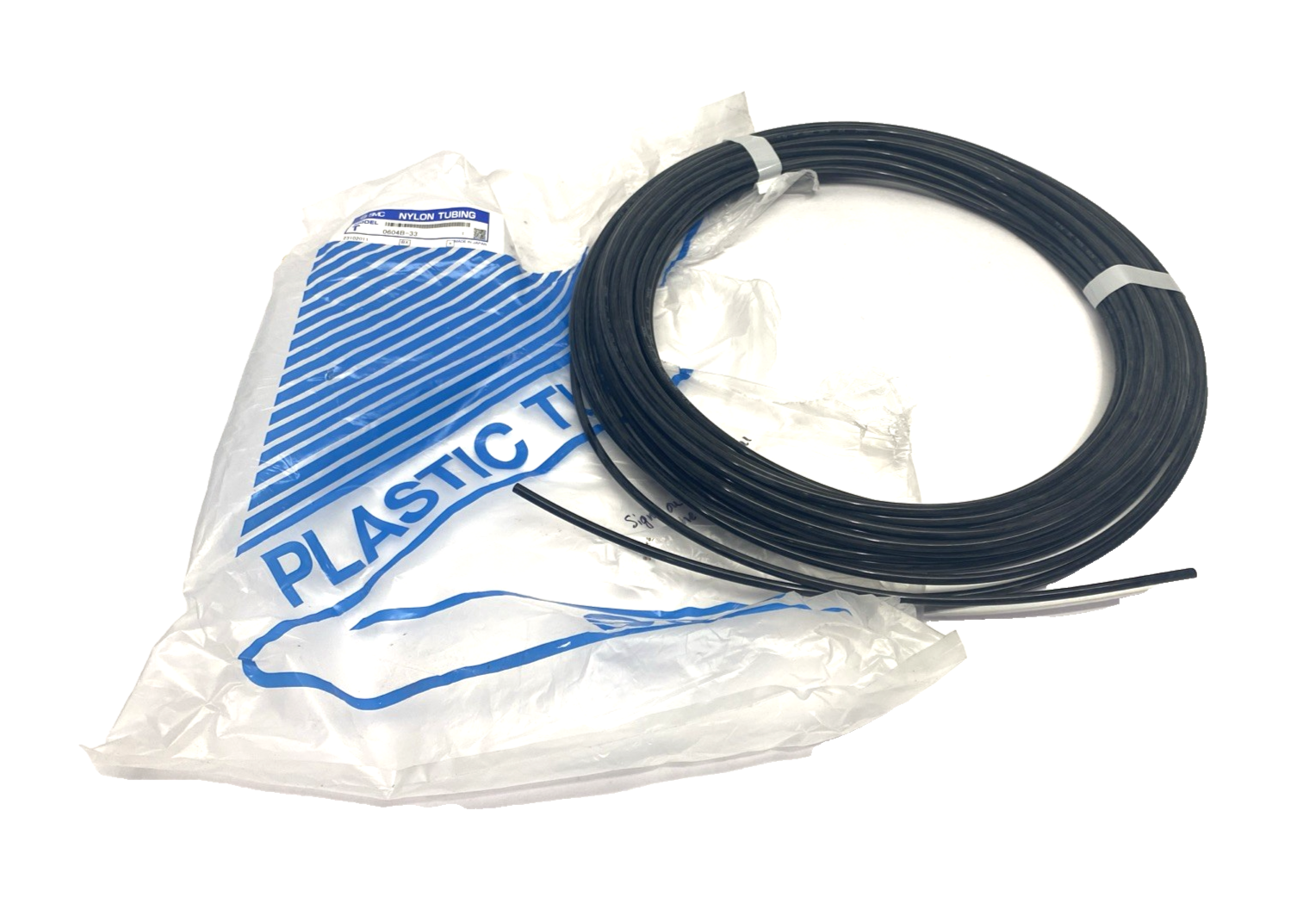 SMC T0604B-33 Nylon Tubing 6mm O.D. Black 90FT ROLL - New – Open box - Maverick Industrial Sales