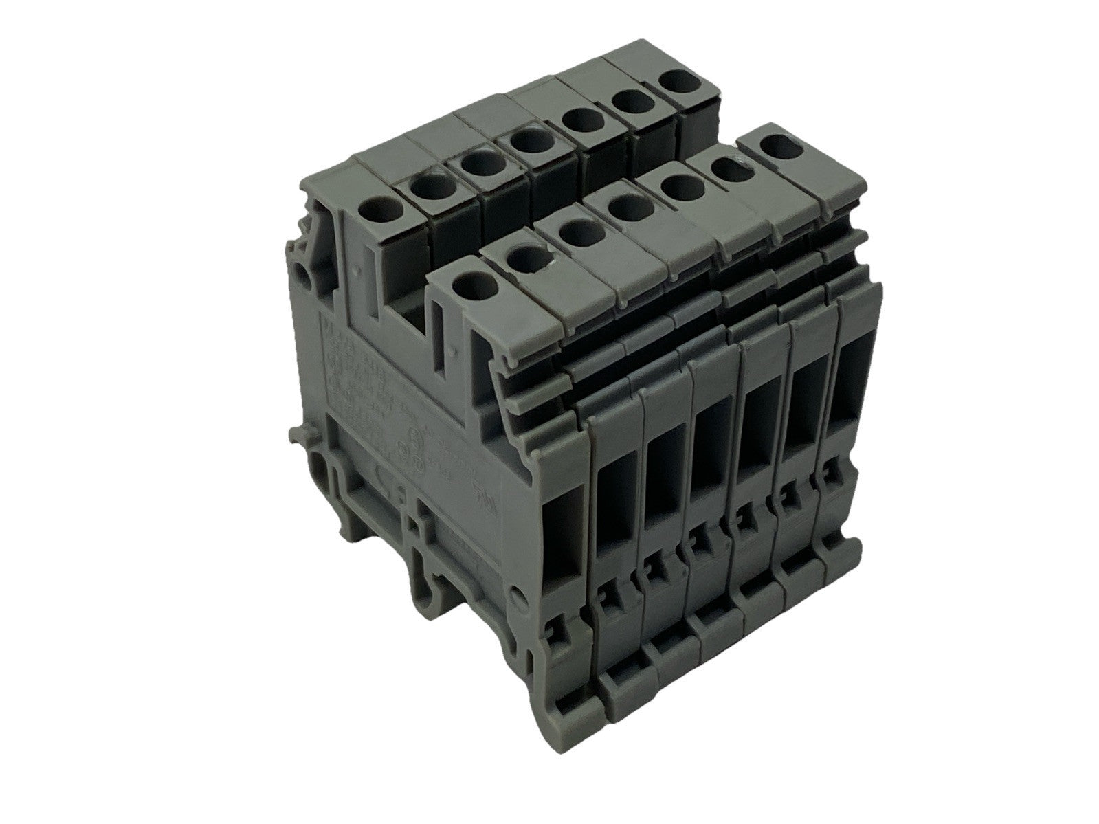 Entrelec 011511607 Terminal Blocks Light Gray M4/6 5116 LOT OF 7 - Used - Maverick Industrial Sales