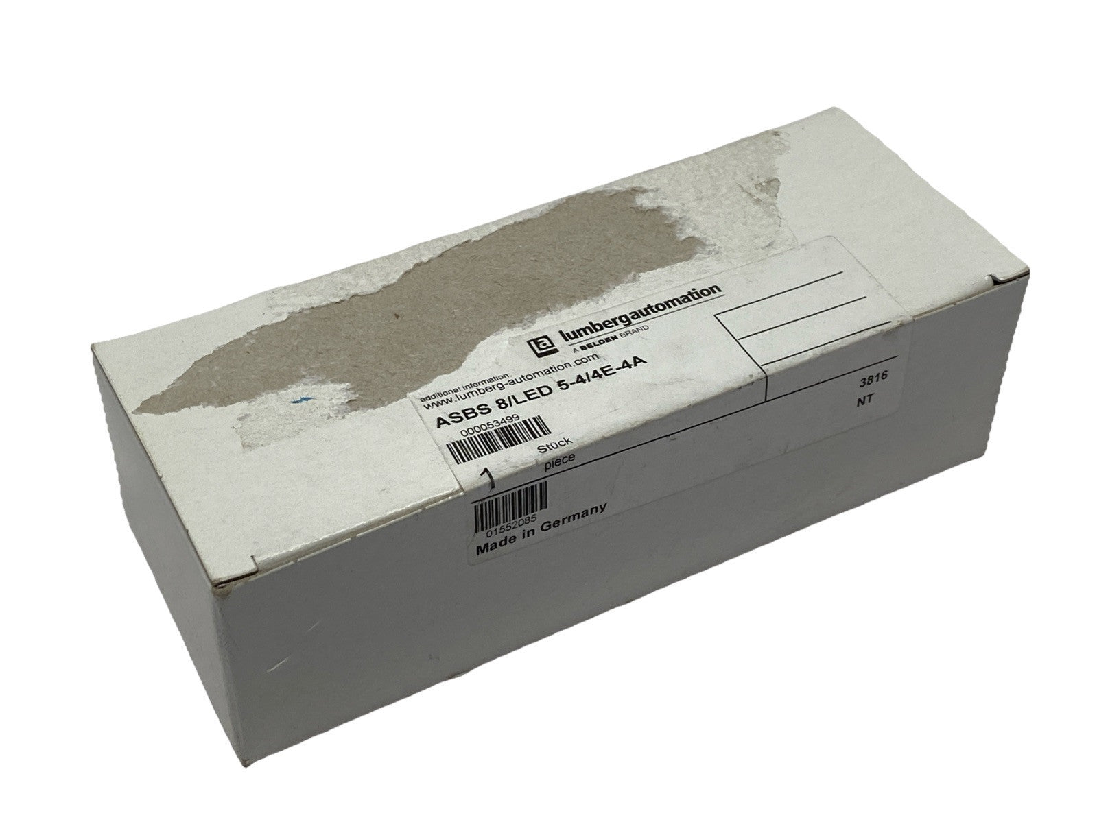 Lumberg Automation ASBS 8/LED 5-4/4E-4A 8-Port Distribution Box M12 53499 - Maverick Industrial Sales
