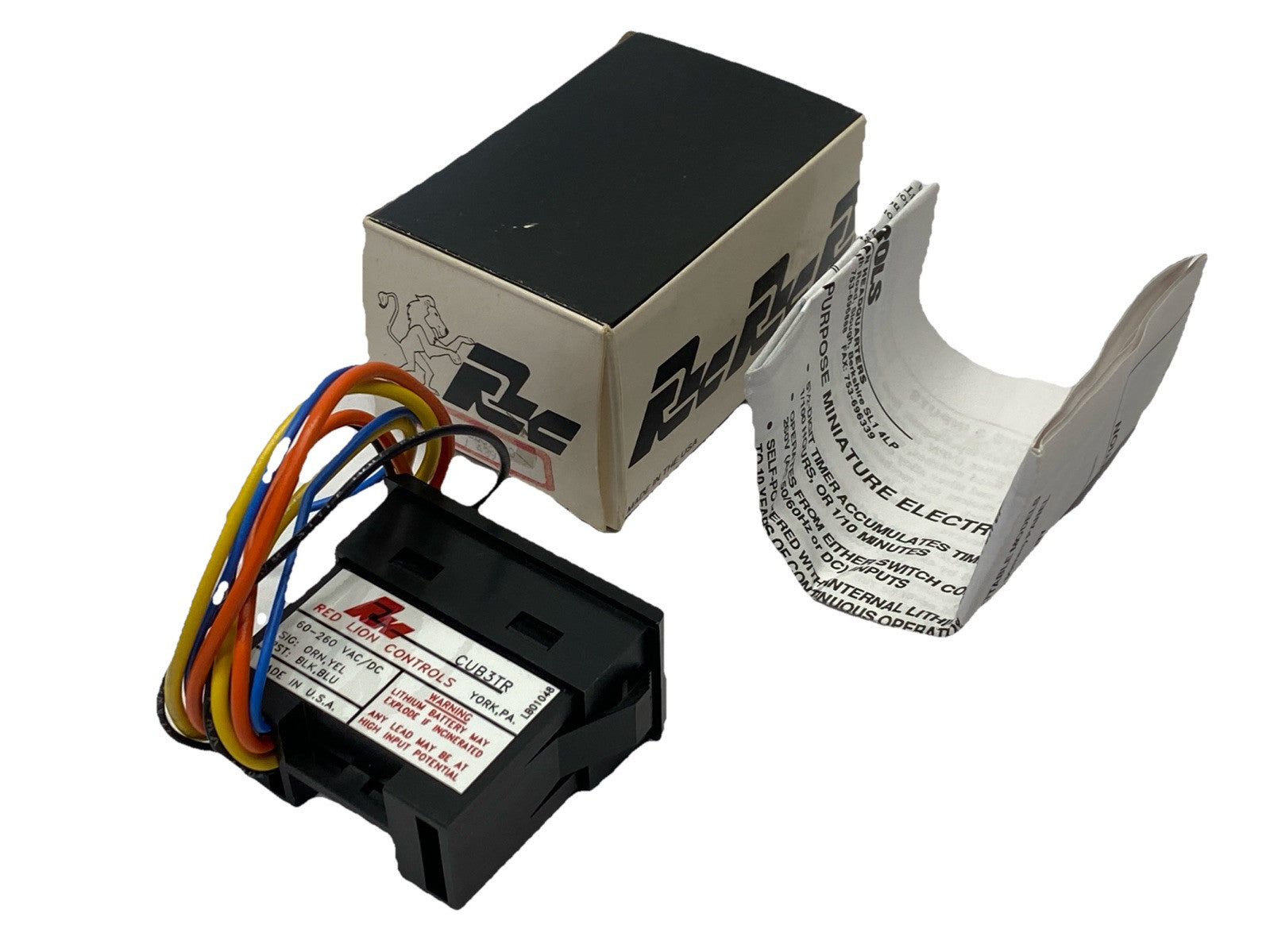 Red Lion CUB3TR20 CUB3TR Miniature Electronic Counter 60-260V - New – Open box - Maverick Industrial Sales