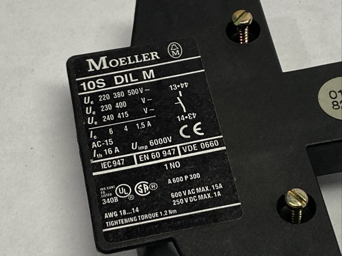 10S DIL M | Moeller Auxiliary Contact 1.5A 500V 1P - New Other - Maverick Industrial Sales