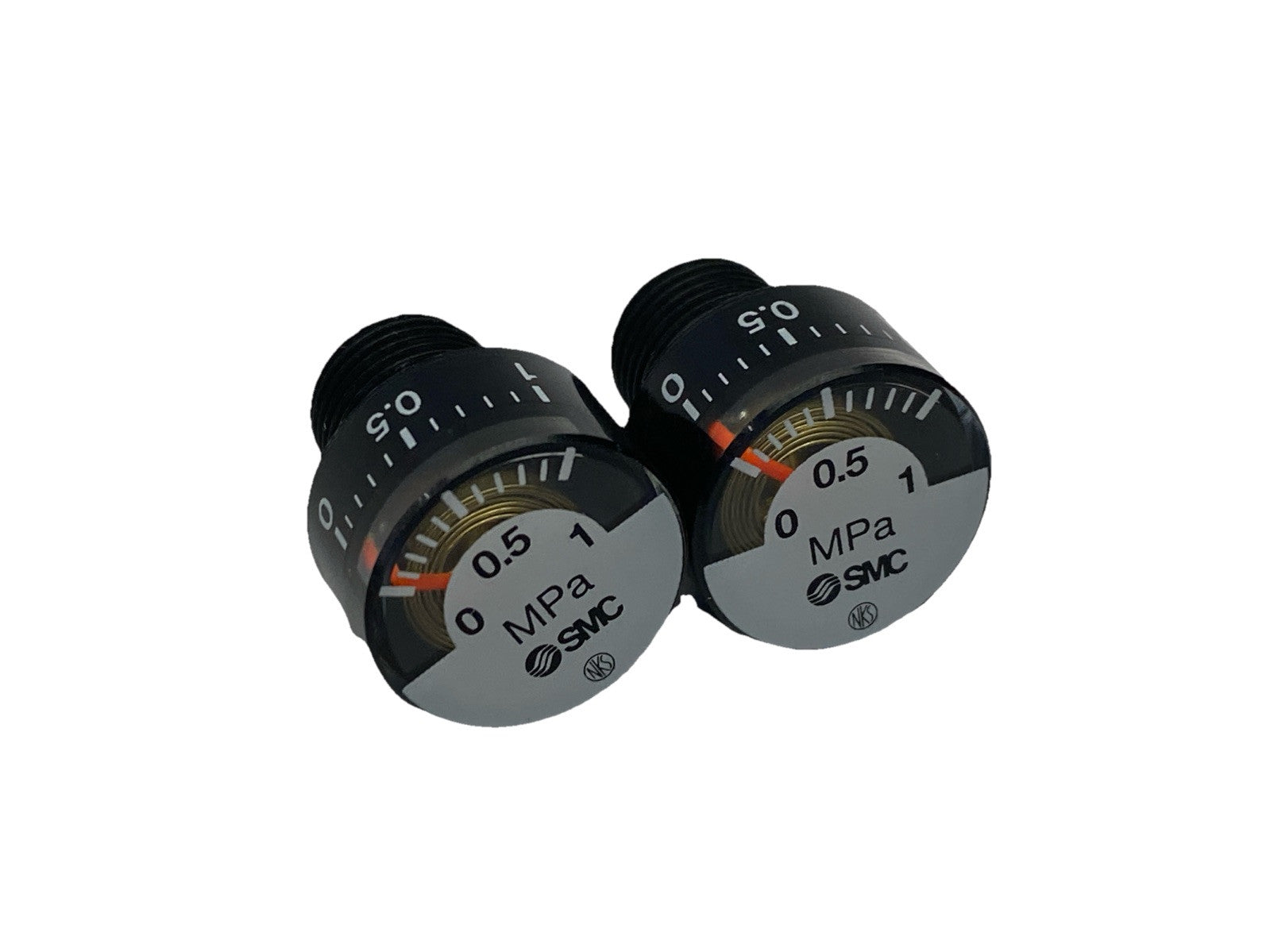 SMC G27-10-01 Pneumatic Pressure Gauge 0-1.0 MPa 1/8" LOT OF 2 - Maverick Industrial Sales