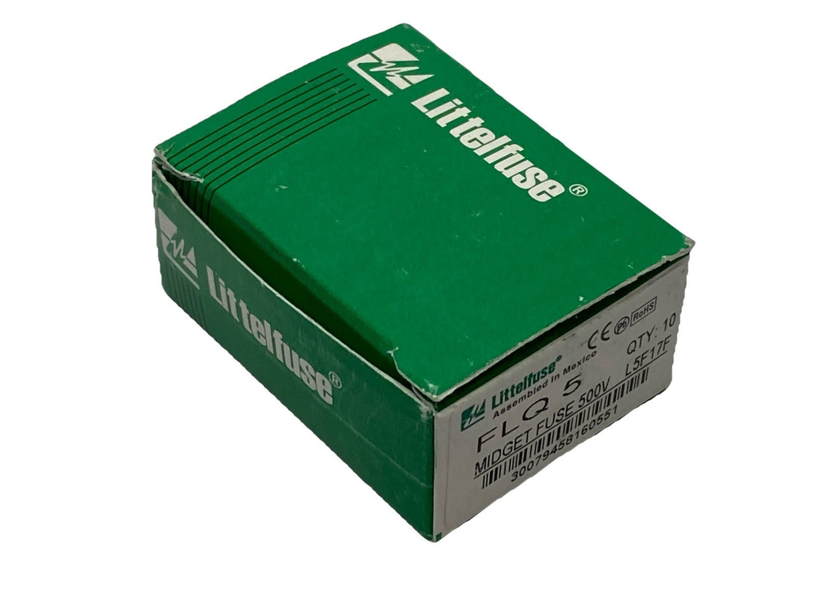 Littlefuse FLQ 5 Time-Delay Midget Fuse 5A 500V L5F17F PKG OF 10 - Maverick Industrial Sales