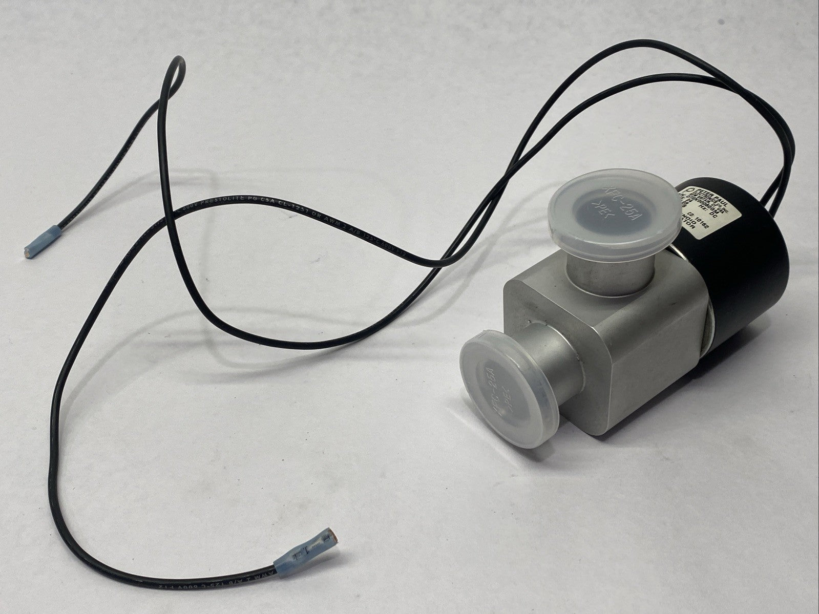 Peter Paul Electronics 072X00060GM Solenoid Operator Valve 3/8" 24VDC 23W 15PSI - For parts or not working - Maverick Industrial Sales