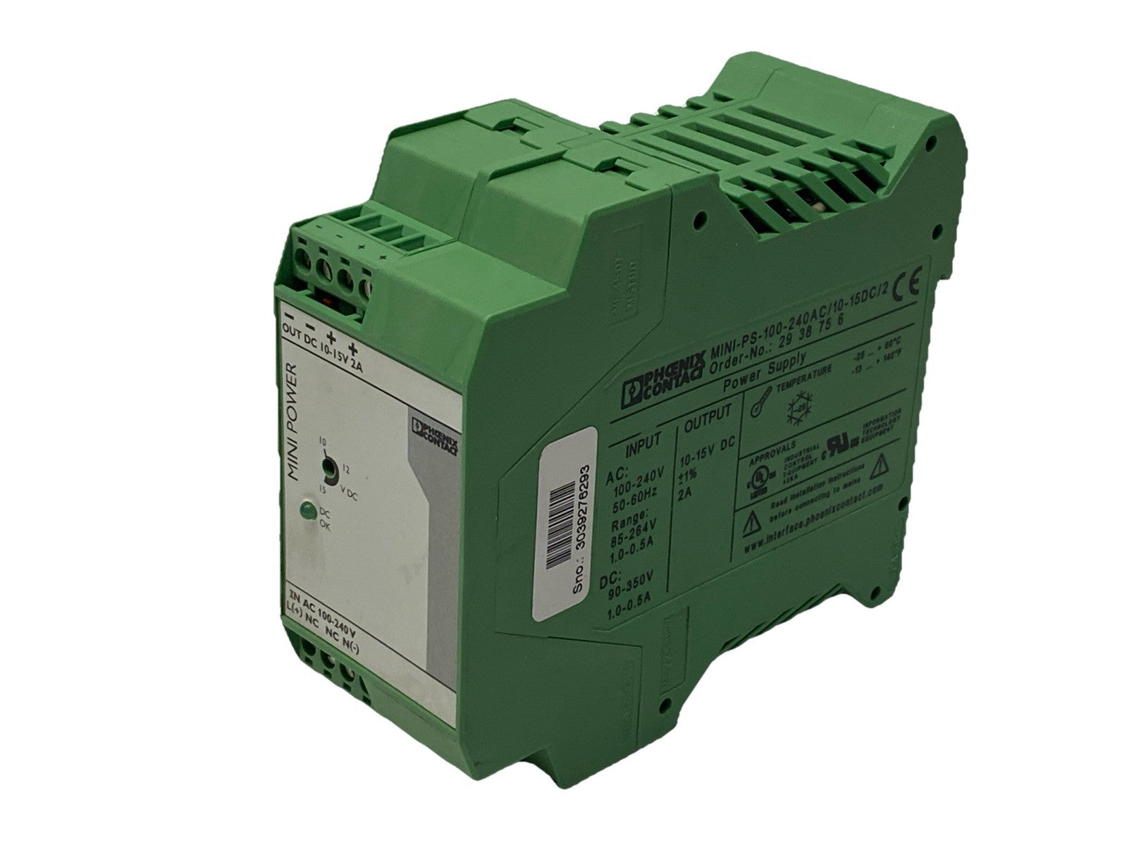 MINI-PS-100-240AC/10-15DC/2 | Phoenix Contact - Used - Maverick Industrial Sales