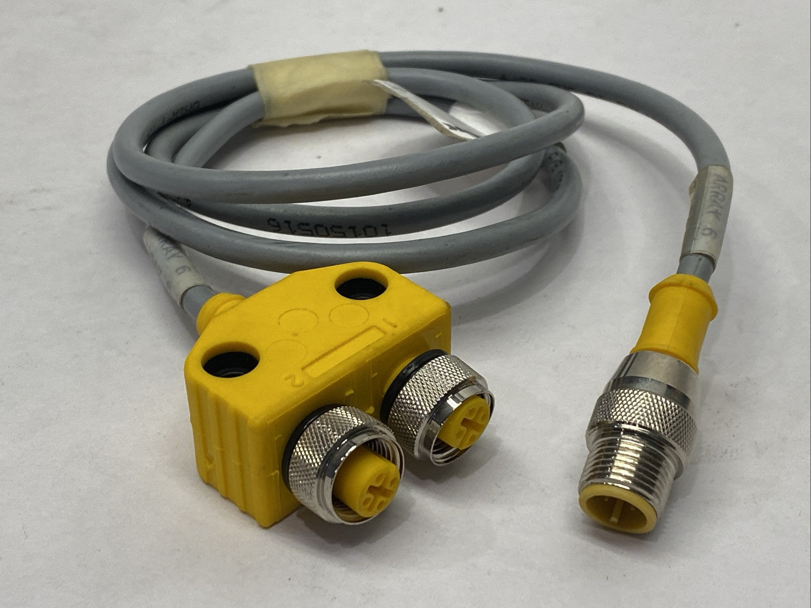 Turck VB2-RS 4.4T-1/2FKM 4.4/S651 Two Branch Daisy Chain Cordset M12 U0163-36 - Used - Maverick Industrial Sales