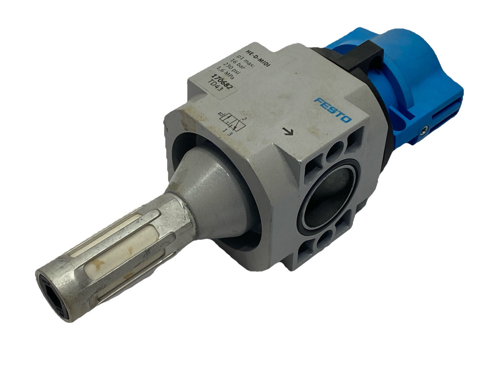 Festo HE-D-MIDI Manual On/Off Valve 170682 - Used - Maverick Industrial Sales