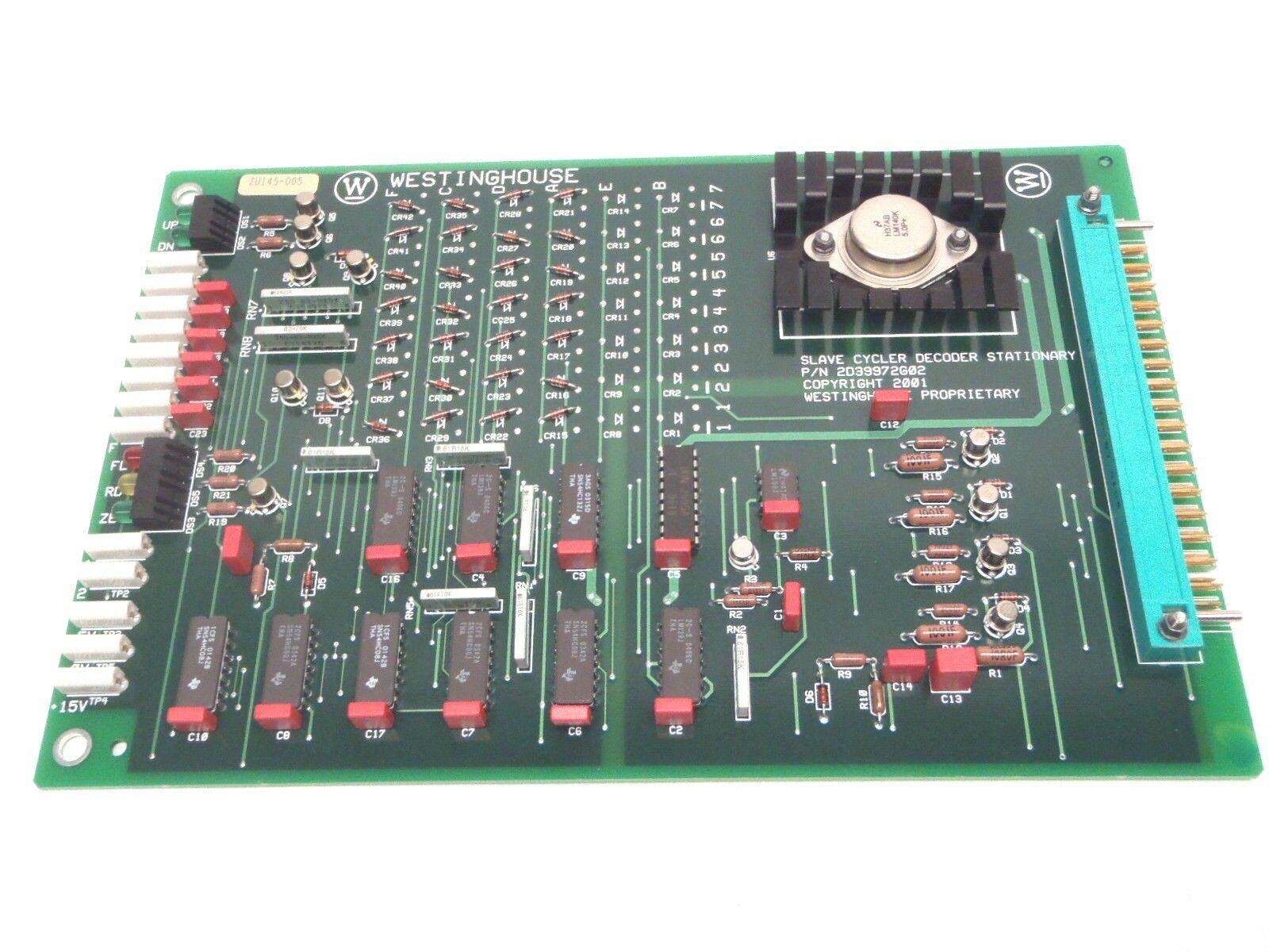 WESTINGHOUSE 2D39972G03 SLAVE CYCLER STATIONARY DECODER CARD - New – Open box - Maverick Industrial Sales