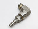 Parker 316 136B T0713 1/4” NPT Male Thread Right Angle To Quick Connect Plug - Maverick Industrial Sales
