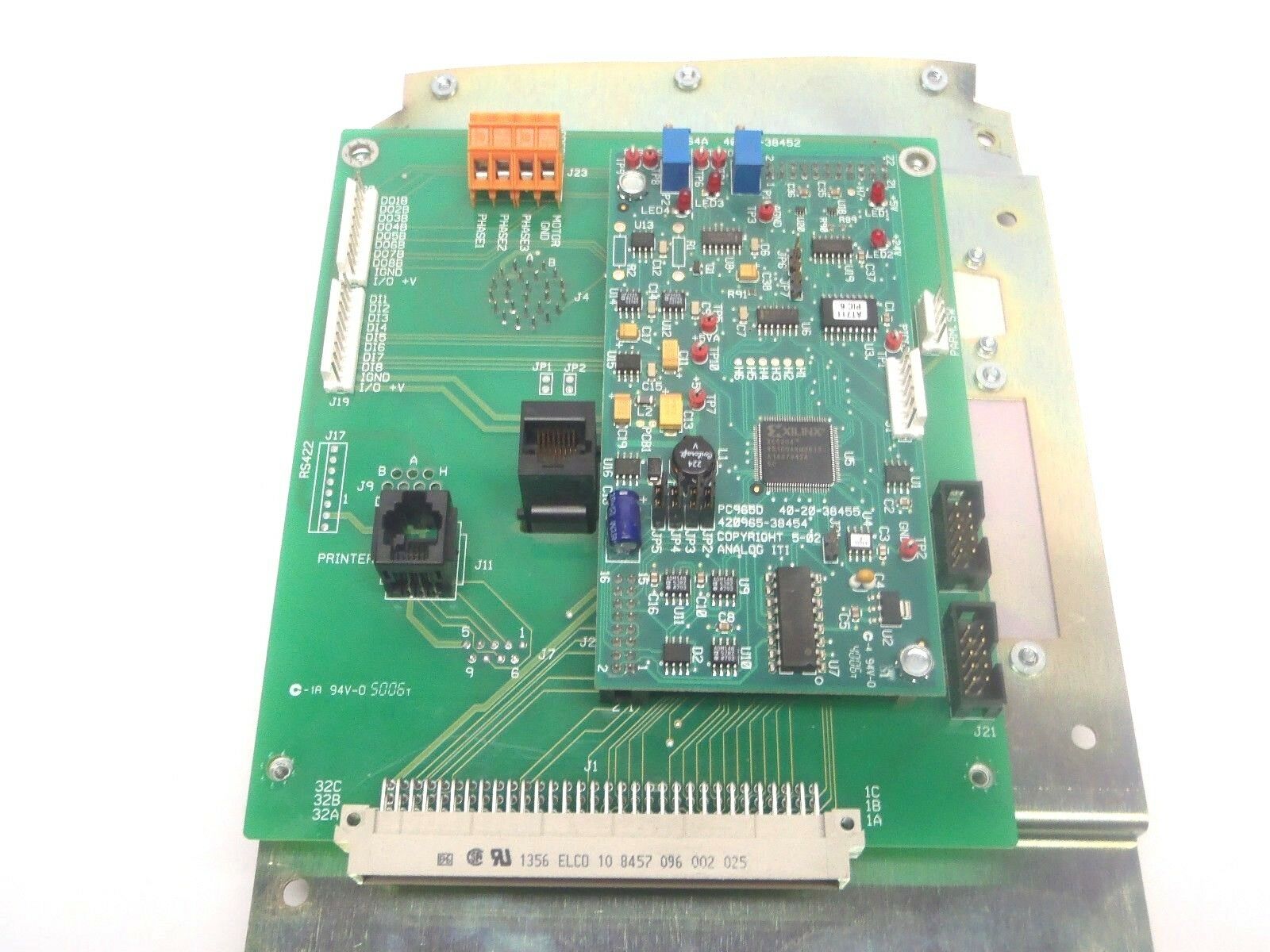 PC964 40-20-38452 PC965D 40-20-38455 | Tech Motive PC964A 40-20-38452 & PC965D ITI Board w/ Back Panel Assembly - Used - Maverick Industrial Sales