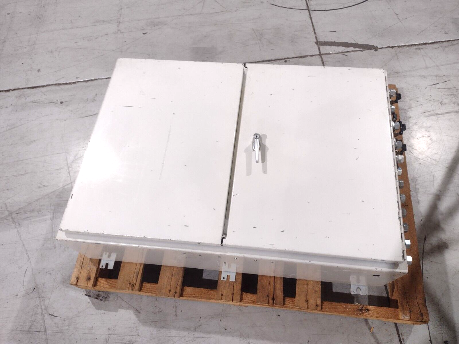 Hoffman A-304210WFLP Continuous Hinge 2-Door with Handle Type 12 With Panel - Used - Maverick Industrial Sales