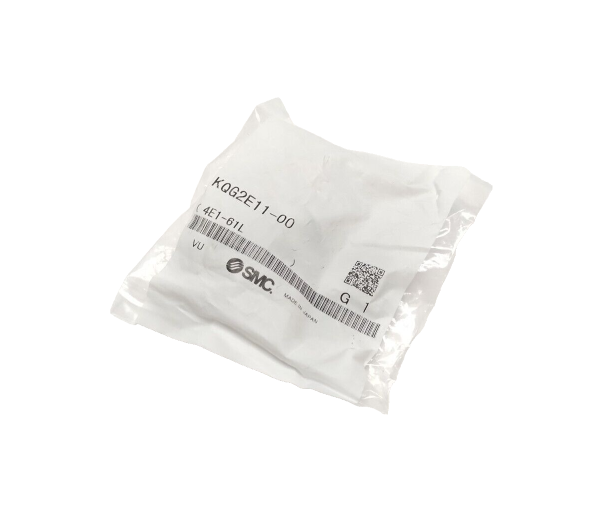 KQG2E11-00 | SMC Stainless Steel Bulkhead Union Fitting, 3/8" Tube O.D. - New - Maverick Industrial Sales