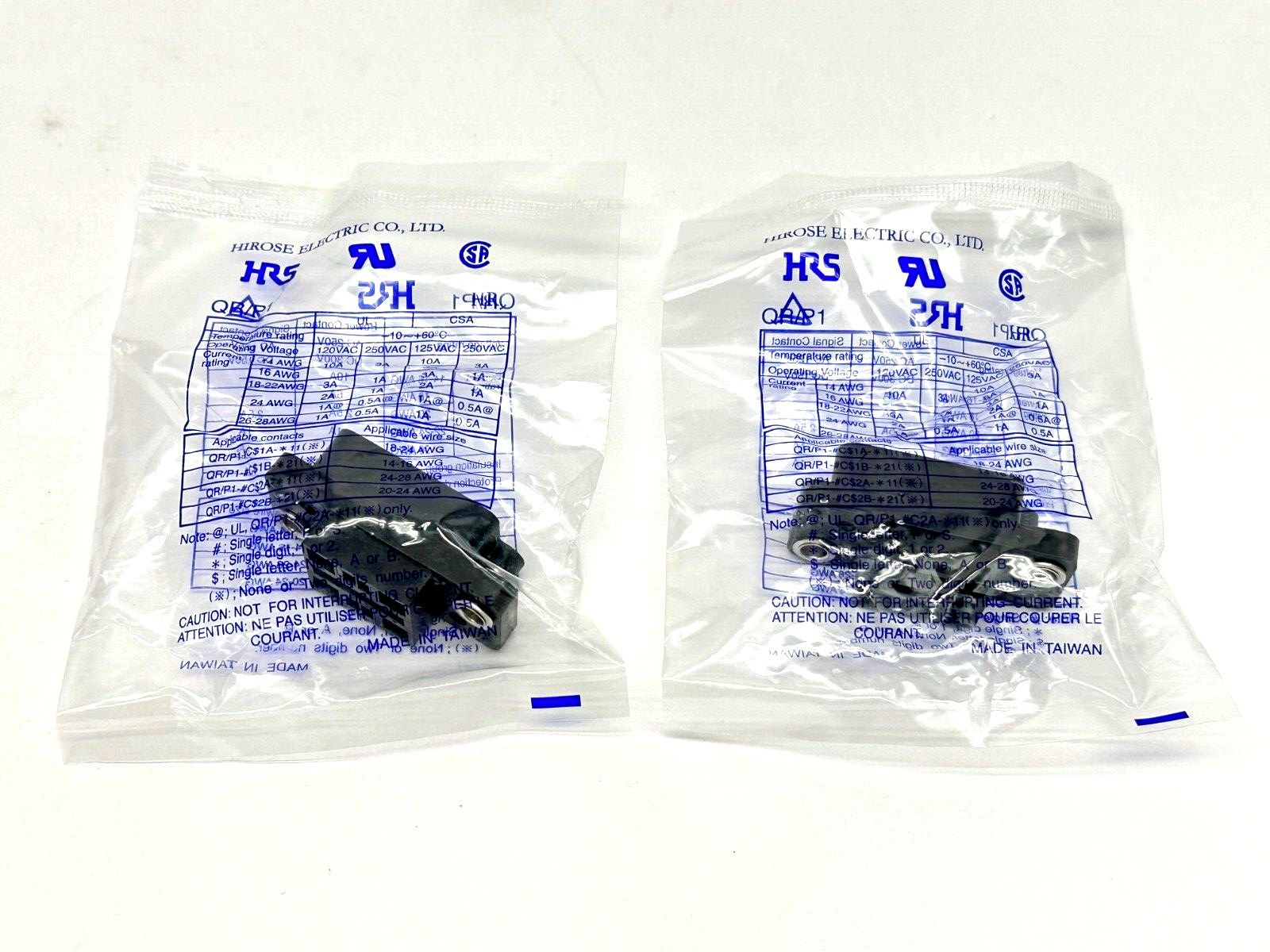 QR/P1-8S-C(21) | Hirose Connector Rack & Panel Connector LOT OF 2 - New - Maverick Industrial Sales