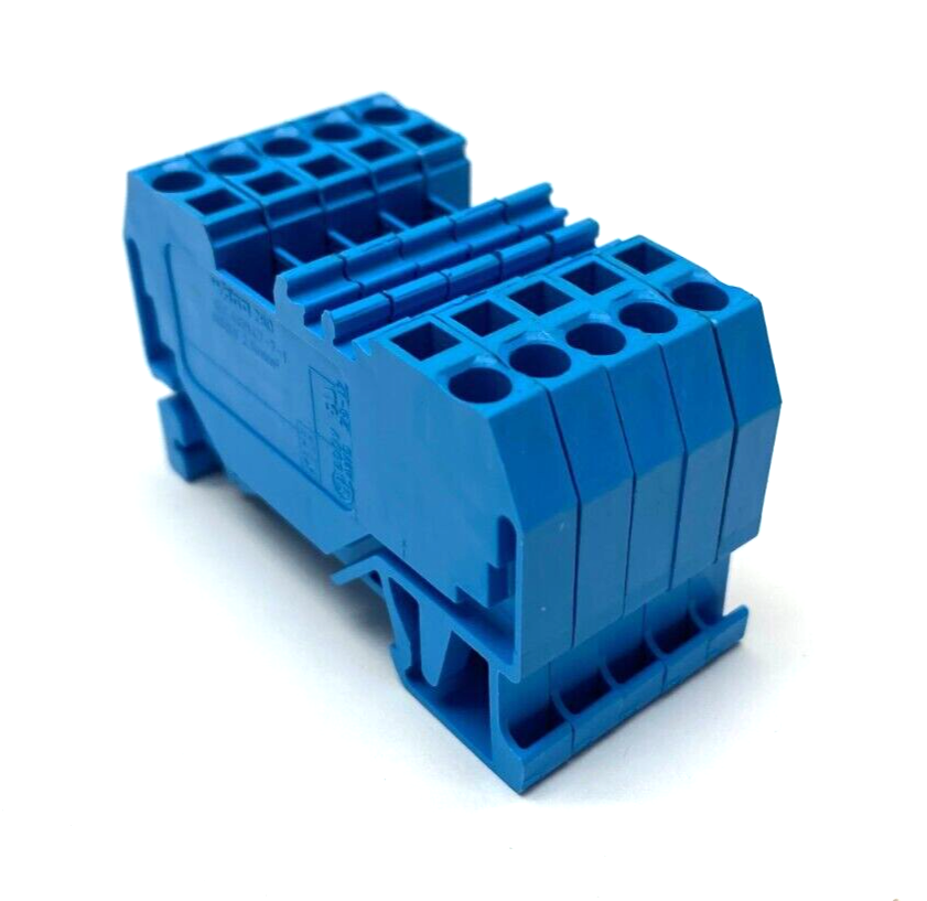 Wago 280-904 Conductor Through Terminal Block BLUE 2.5mm LOT OF 5 - Used - Maverick Industrial Sales