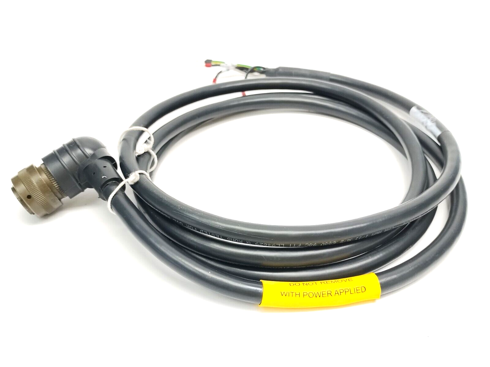 M.508.0196.400 Motor Cable, 8-Pin Amphenol 62IN-16A-16-8S-E01 Connector, 8FT - New – Open box - Maverick Industrial Sales