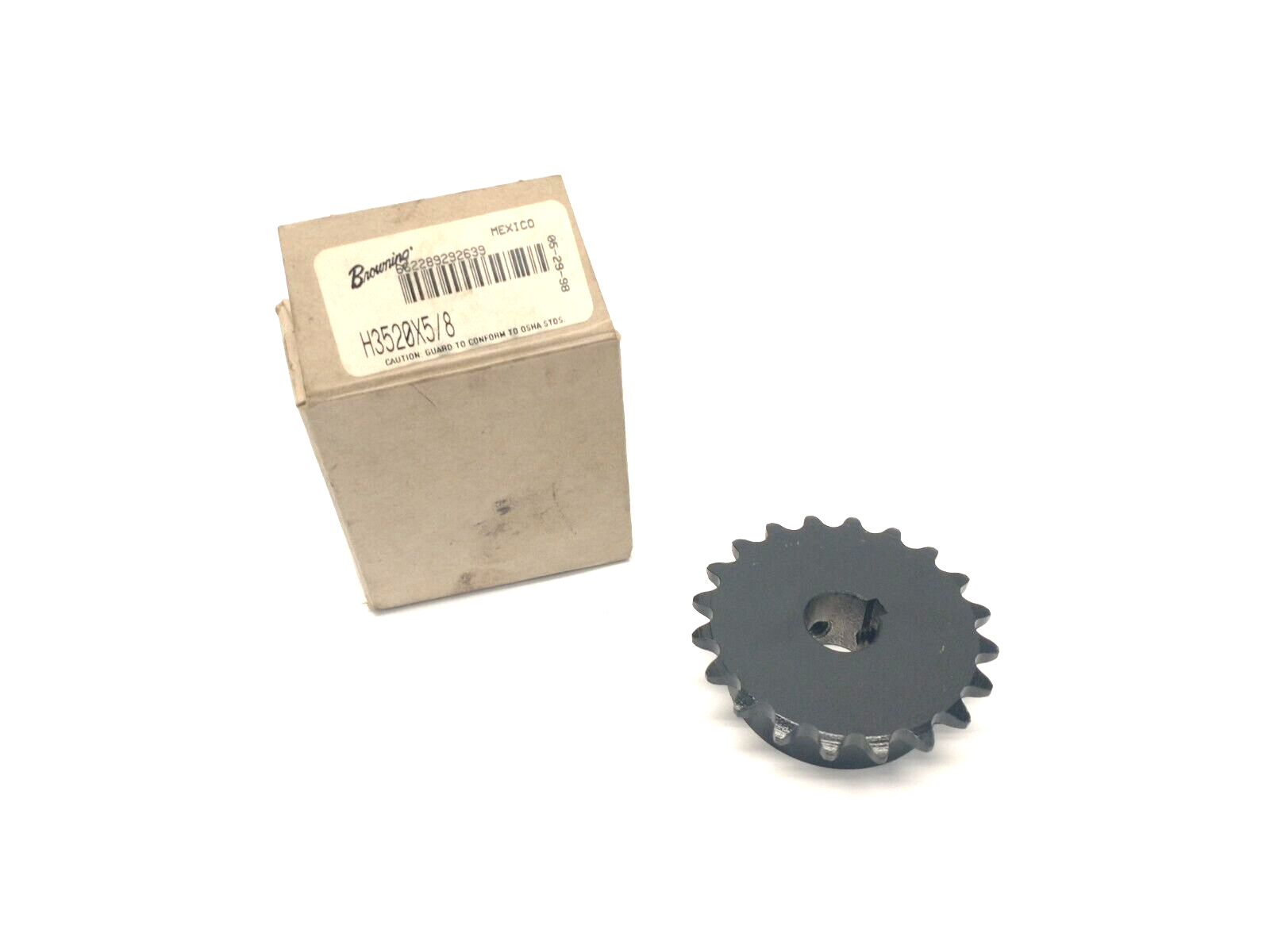 Browning H3520X5/8 Finished Bore Sprocket 3/8" Pitch 5/8" Keyed Bore 20 Teeth - Maverick Industrial Sales