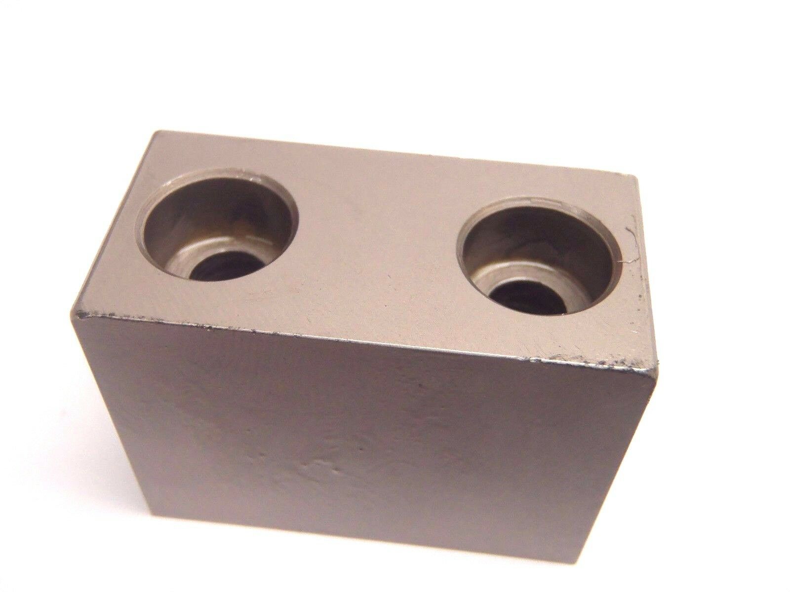 Misumi SBHHM-40-30-20 Stopper Block 40HRC 1045 Carbon Steel Counterbored - New – Open box - Maverick Industrial Sales