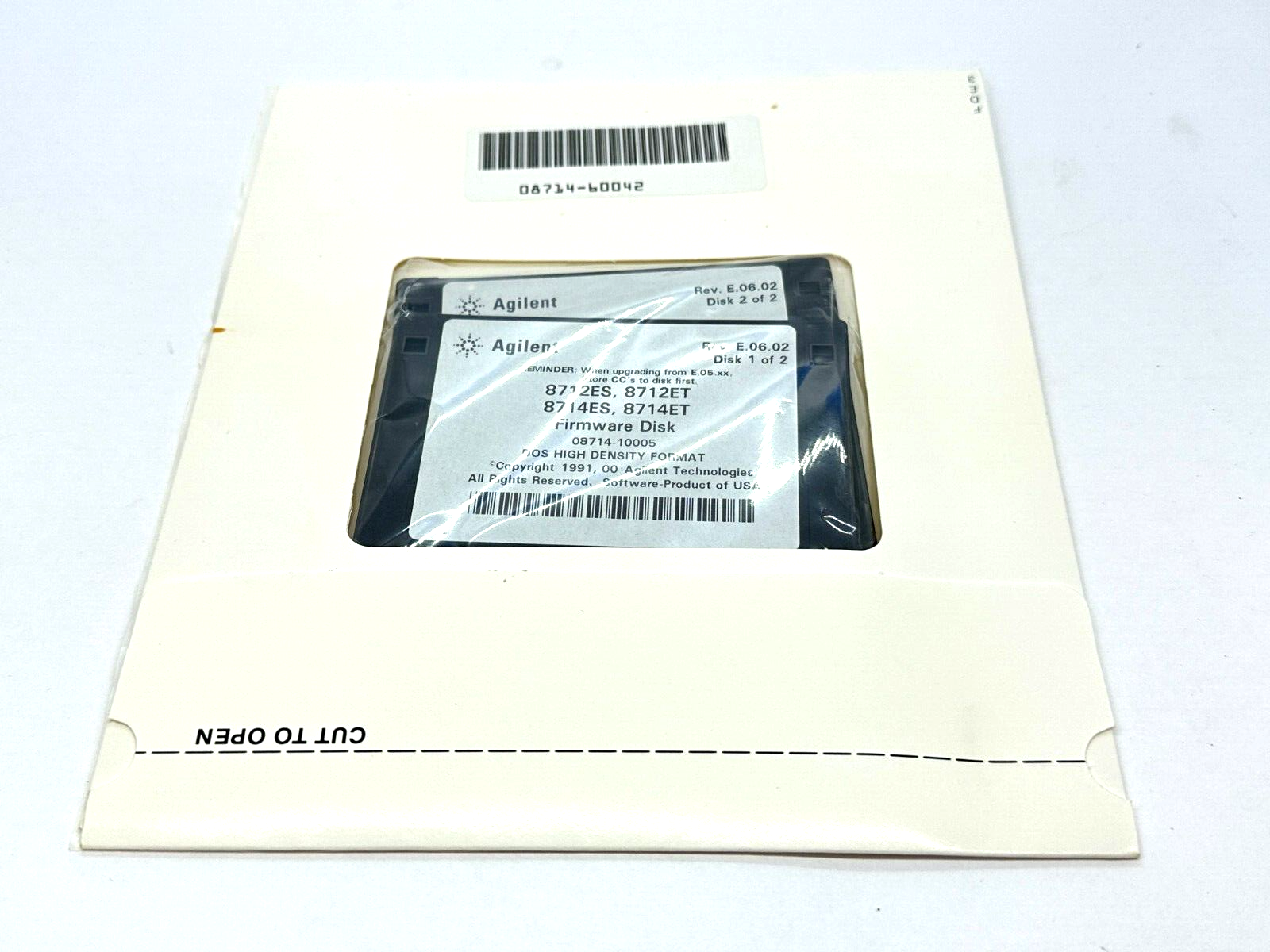 Agilent 08714-10003 Example Programs Disk Rev E.06.00 8712ET/ES 8714ET/ES - Maverick Industrial Sales