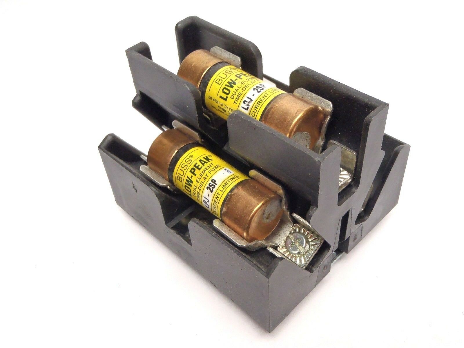 Buss JP60030-3PRA Pyramid Fuse Holder Block 600V-30A W/ LPJ-2SP Fuses - Maverick Industrial Sales