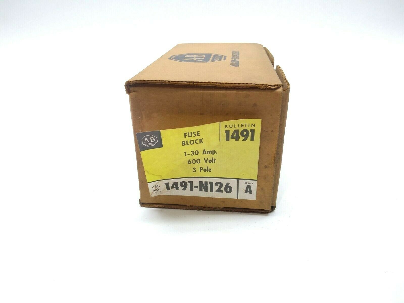 Allen Bradley 1491-N126 SER A Fuse Block 1-30 Amp 600V 3 Pole Bulletin 1491 - Maverick Industrial Sales