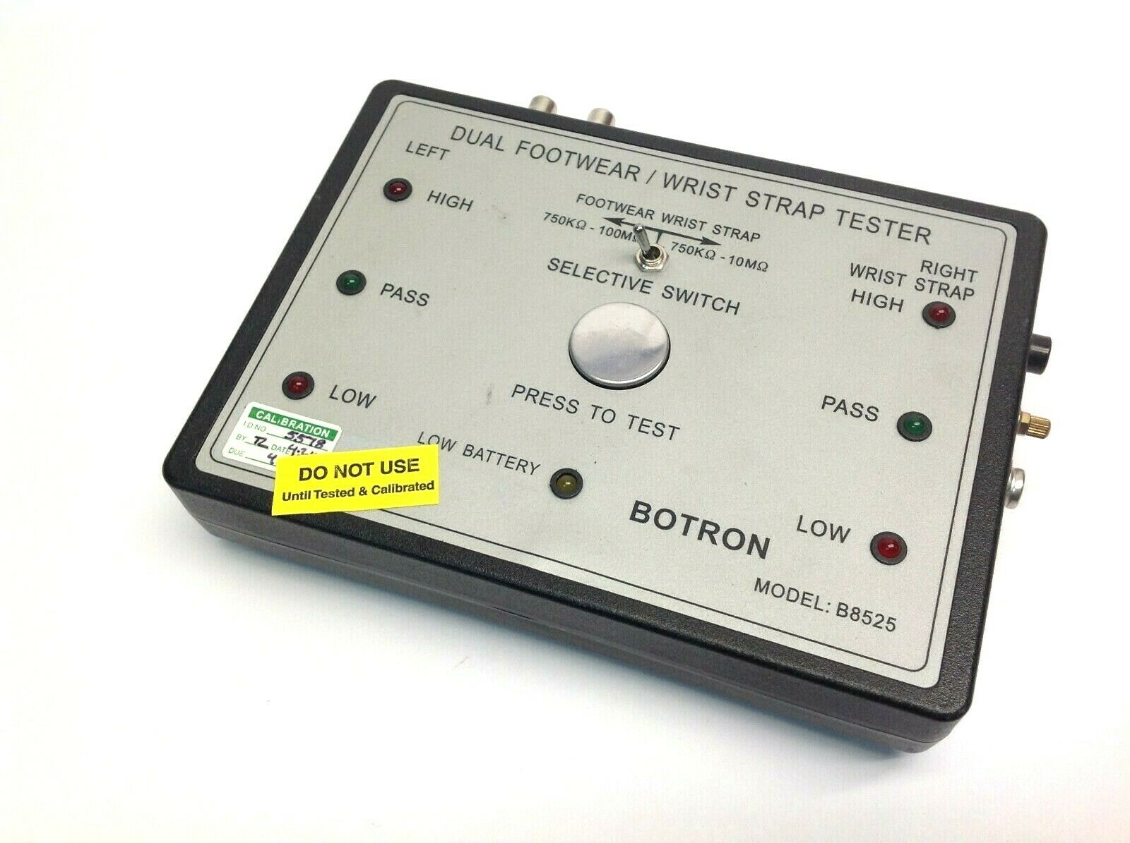Botron B8525 Dual Footwear / Wrist Strap Tester Station Interface - For parts or not working - Maverick Industrial Sales