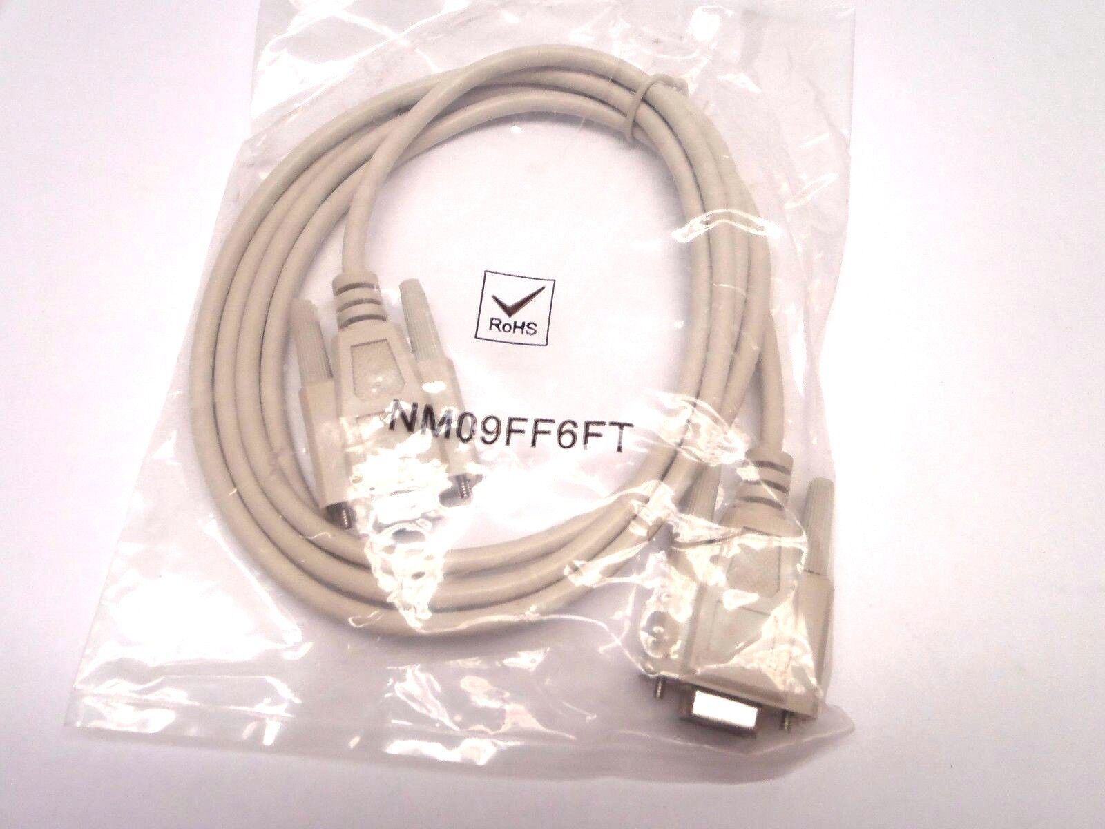 NM09FF6FT | Null Modem Female 9 Pin to Female 9 Pin Cable - New - Maverick Industrial Sales