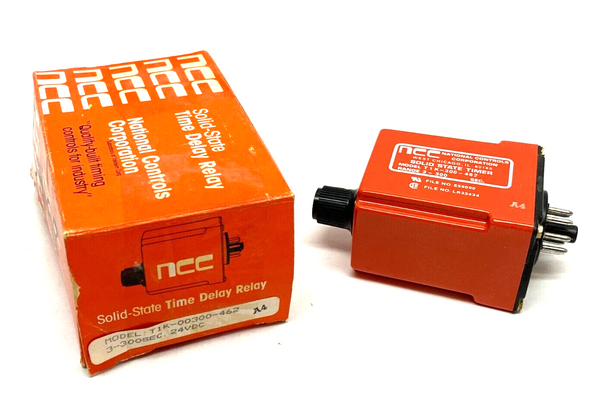 NCC National Controls Corp T1K-00300-462 Solid-State Time Delay Relay 3-300sec - Maverick Industrial Sales