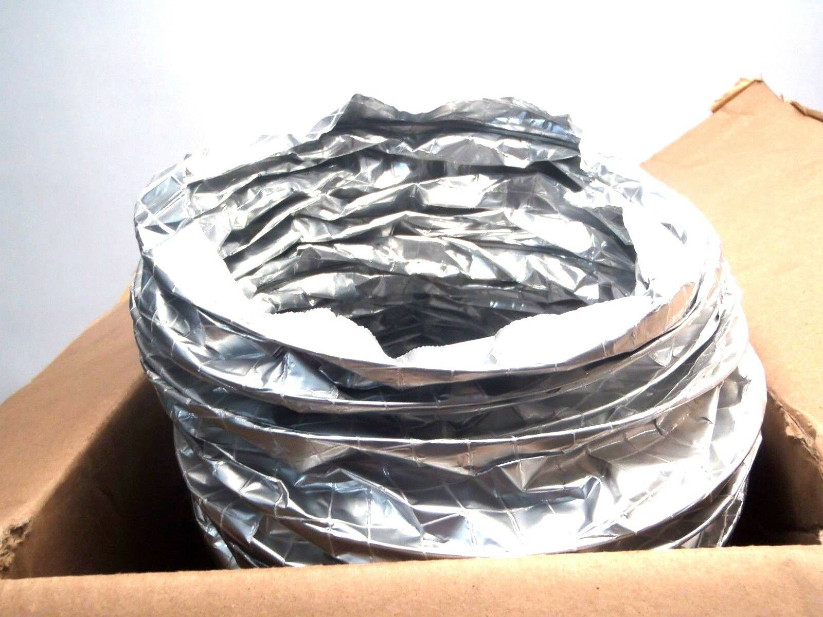 S-LD | Thermalflex 8" Inch x 25' Silver Non-Insulated Flexible Air Duct 5000 FPM - New Other - Maverick Industrial Sales