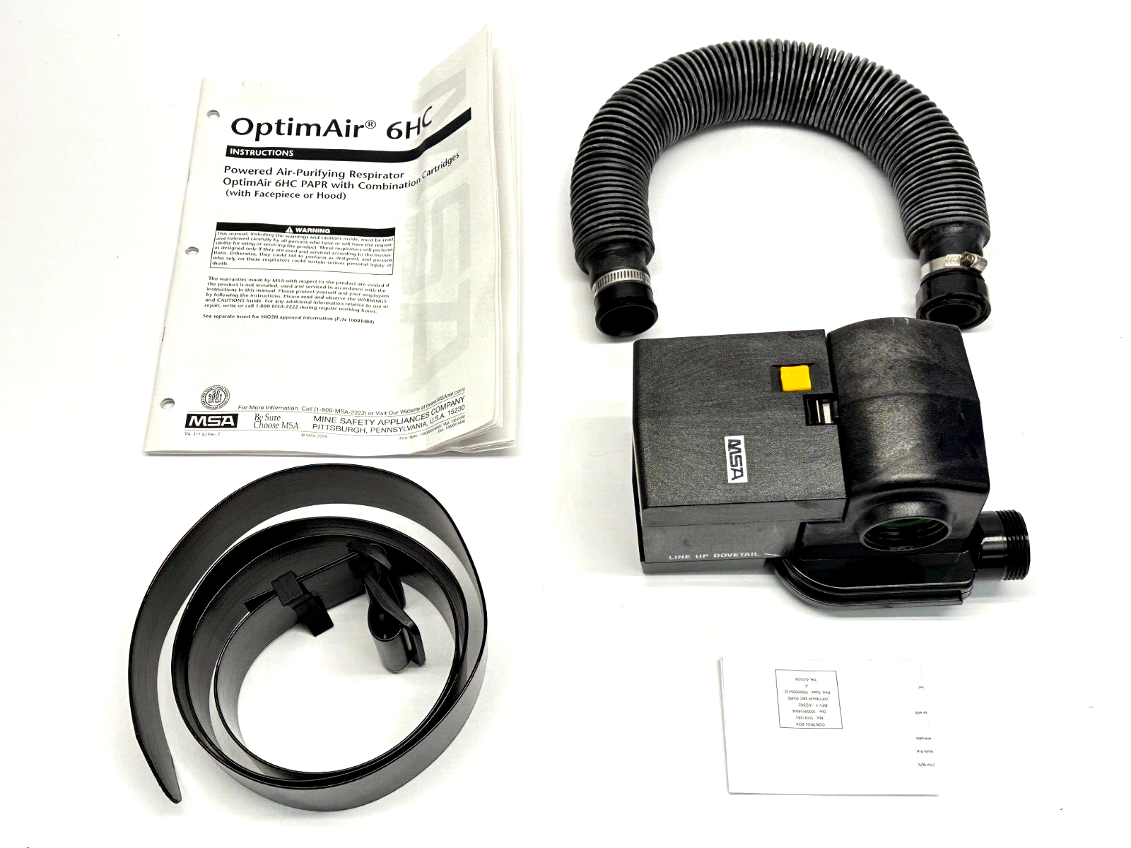 10041489 | MSA Optimair 6HC PAPR Respirator - Used - Maverick Industrial Sales