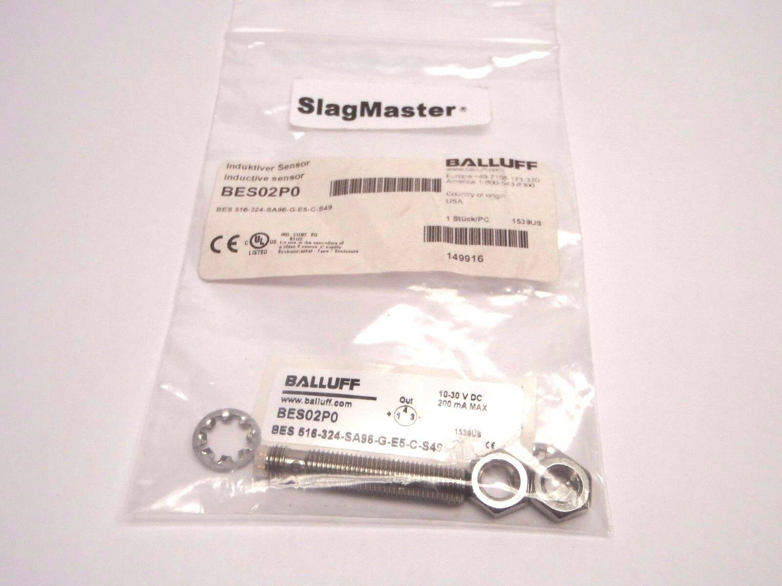 Balluff BES 516-324-SA96-G-E5-C-S49 Inductive Sensor BES02P0 - Maverick Industrial Sales