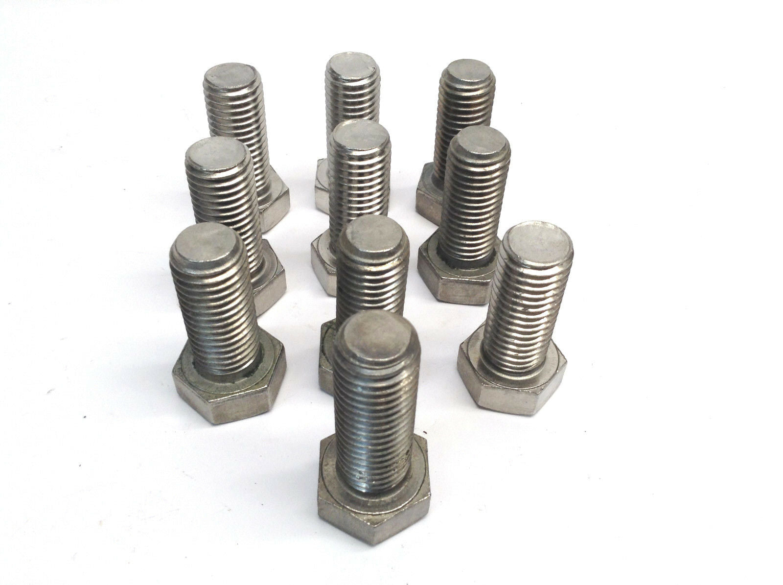 Lot of (10) Machine Bolts 3/4" 10 UNC 1-3/4" Hex Head 304 Stainless Steel - Maverick Industrial Sales
