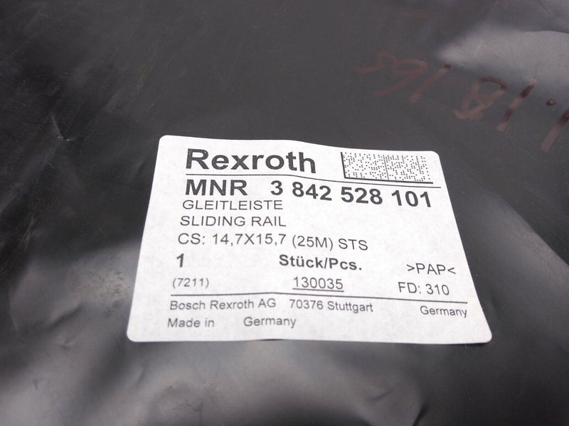 Rexroth 3842528101 Sliding Rail 14,7 X 15,7 STS 10M - Maverick Industrial Sales