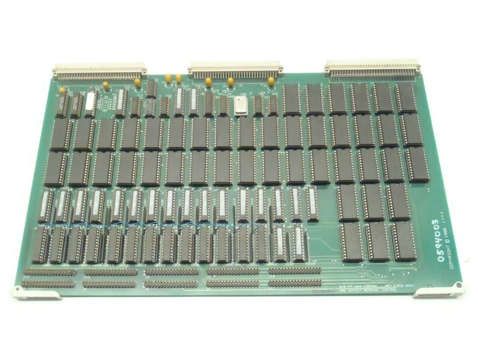 Simco Ramic SRC 94-155434-003 REV 1 PCB Assy VME Defect Removal Control - Maverick Industrial Sales