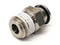 SMC KQB2H09-N02S One-Touch Fitting, Metal, Male, 5/16" Tube, 1/4" Port - Maverick Industrial Sales