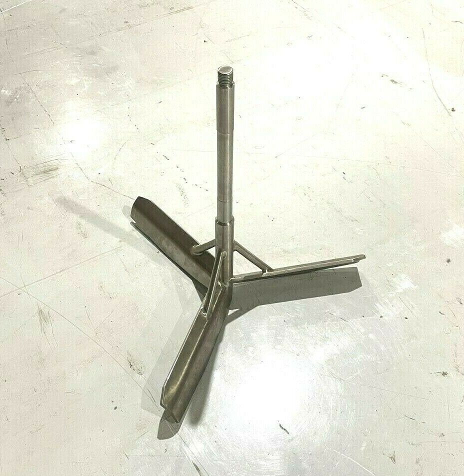 M09AP362346 | Stainless Steel APV Tank Agitator Mixing Blade, 29" Dia, 26" Shaft - New Other - Maverick Industrial Sales