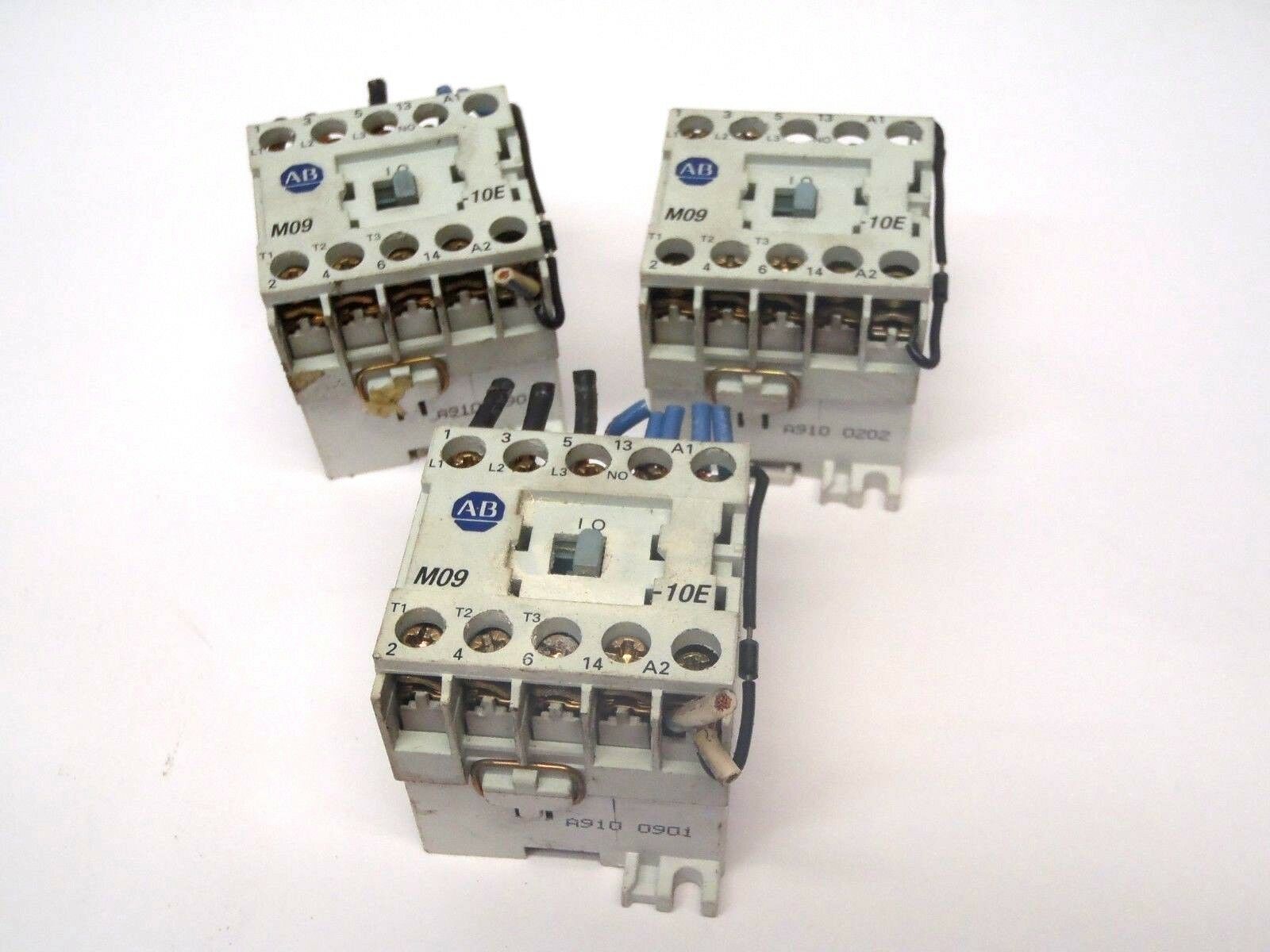 Allen Bradley 100-MO9NZ*3 Series A Auxiliary Contact LOT OF 3 - Maverick Industrial Sales