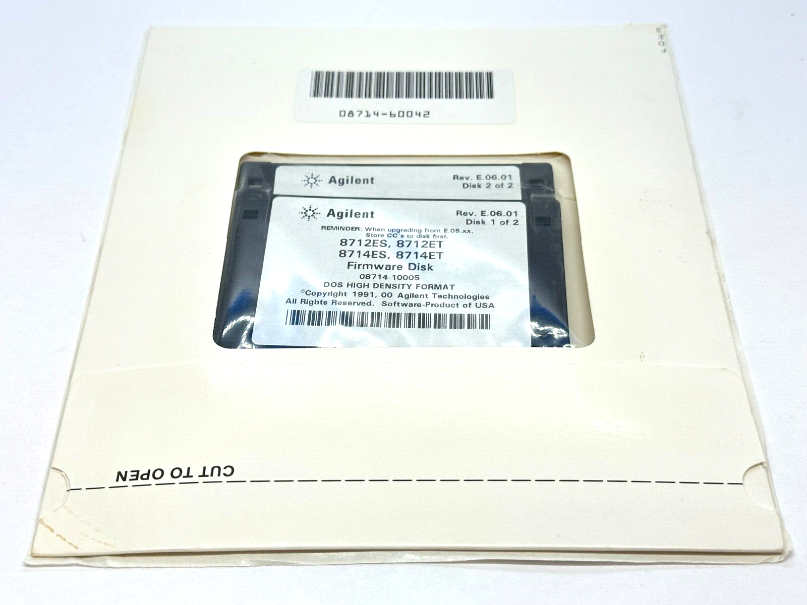 Agilent 08714-60042 Firmware Upgrade Kit Rev E.06.01 8712ES/ET 8714ES/ET - Maverick Industrial Sales