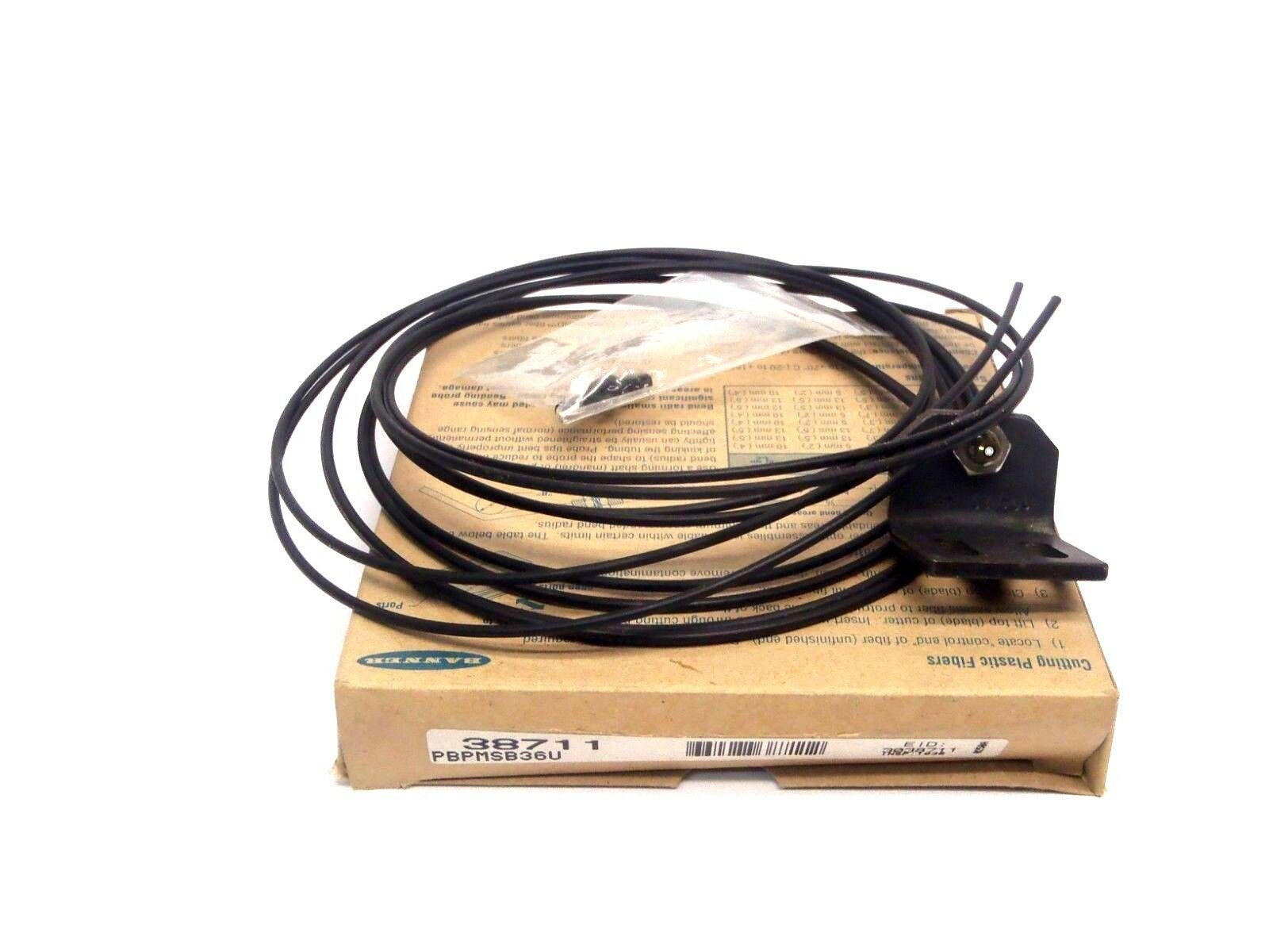Banner 38711 PBPMSB36U High Flexibility Fiber Optic Cable 2 Meter 2.1mm Diameter - Maverick Industrial Sales