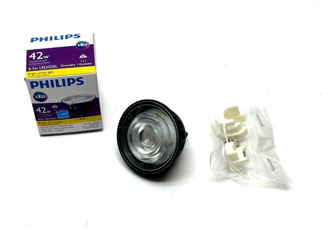 Sportman achterlijk persoon Onbevreesd Philips 573568 LED MR16 Lamp 3000K 470Lm 90 CRI GU5.3 Dimmable Base 6. –  Maverick Industrial Sales