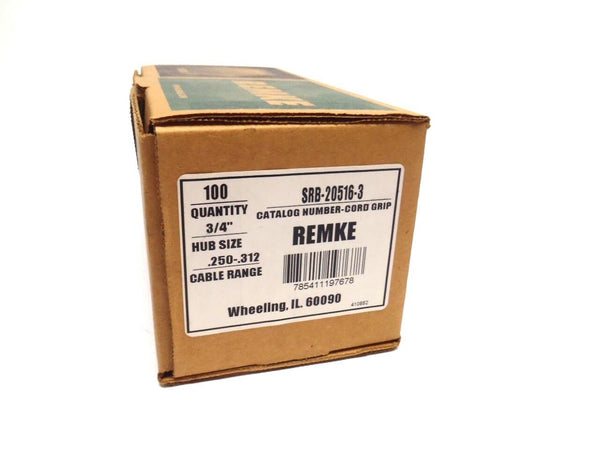 Remke SRB-20516-3 Multiple Hole Bushings Fitting 3/4" .250-.312 BOX OF 100 - Maverick Industrial Sales