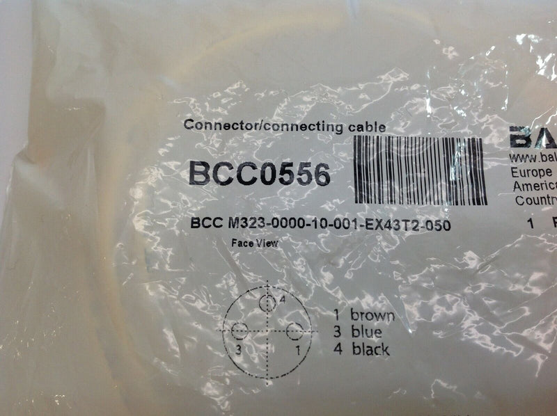 Balluff BCC M323-0000-10-001-EX43T2-050 Cordset BCC0556 - Maverick Industrial Sales