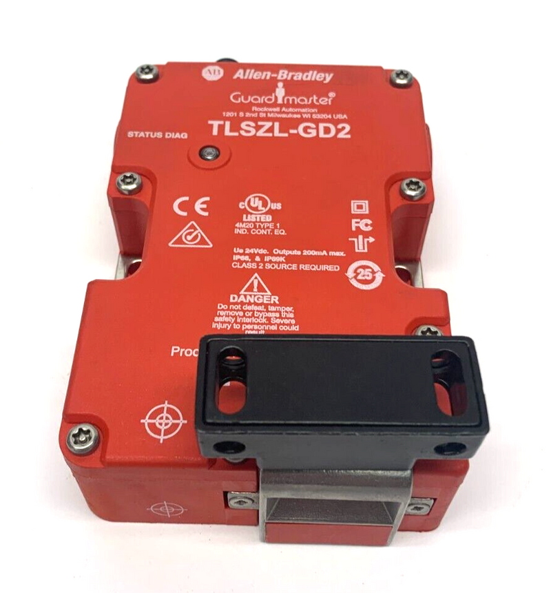 Allen Bradley TLSZL-GD2 Guardmaster Locking Switch 24VDC 200mA Max w/ Key - Maverick Industrial Sales
