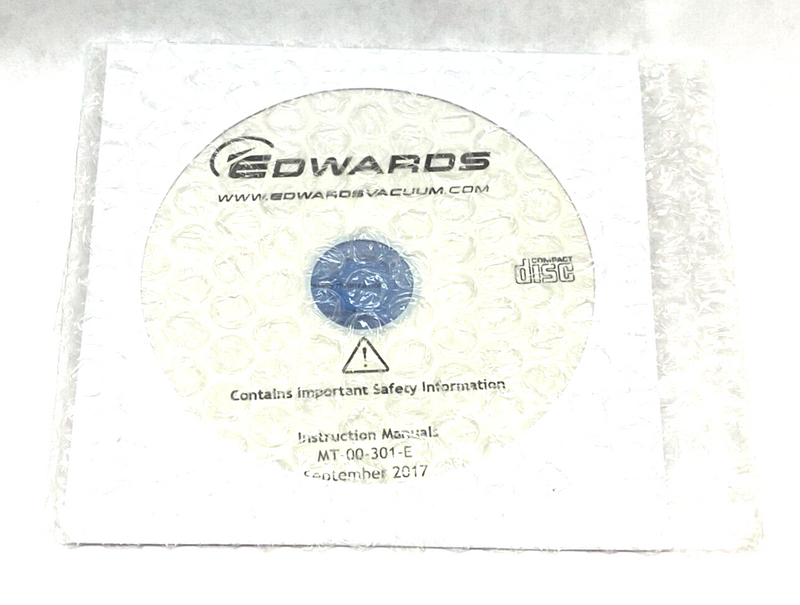 Edwards Vacuum MT-00-301-E Ultra High Vacuum Chamber Instruction Manuals DVD - Maverick Industrial Sales