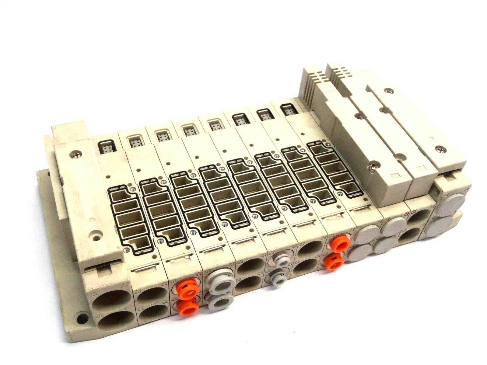 SMC SV Series 10 Slot Pneumatic Valve Manifold - Maverick Industrial Sales