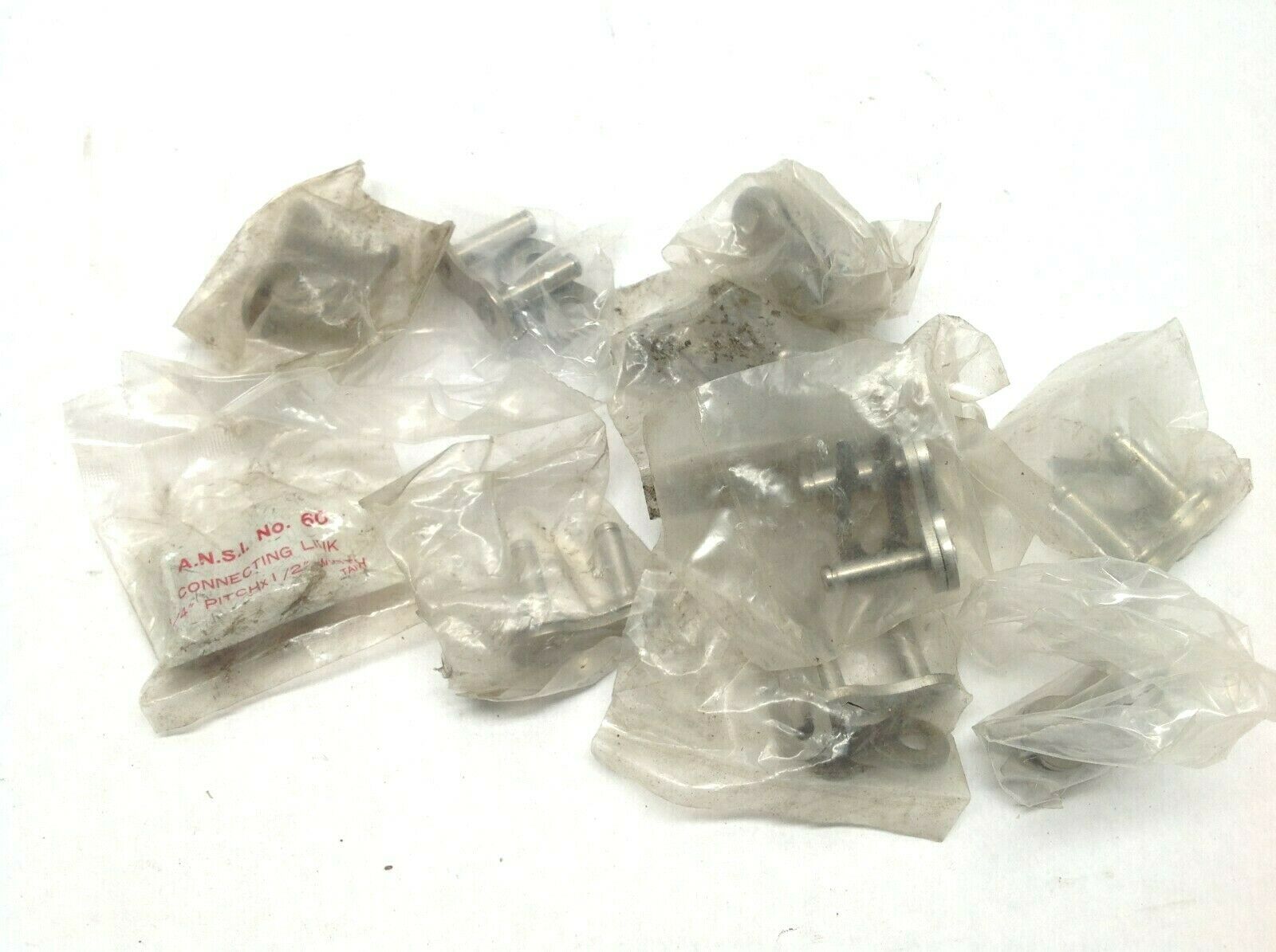 Lot of 12 ANSI 60 Connecting Link Made in Japan 60 SS304 - New - Maverick Industrial Sales